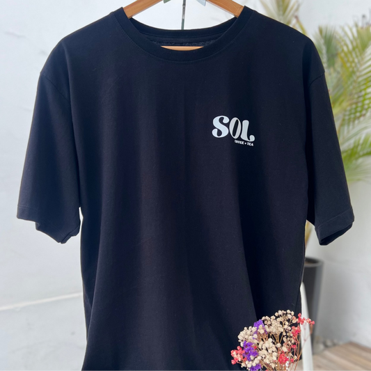 Polo Negro SOL Cafecito Lover
