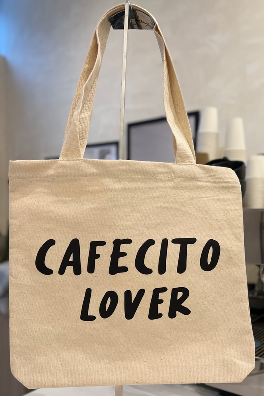 Tote bag de lona Cafecito lover